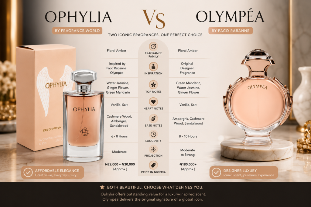 Ophylia vs. Paco Rabanne Olympéa